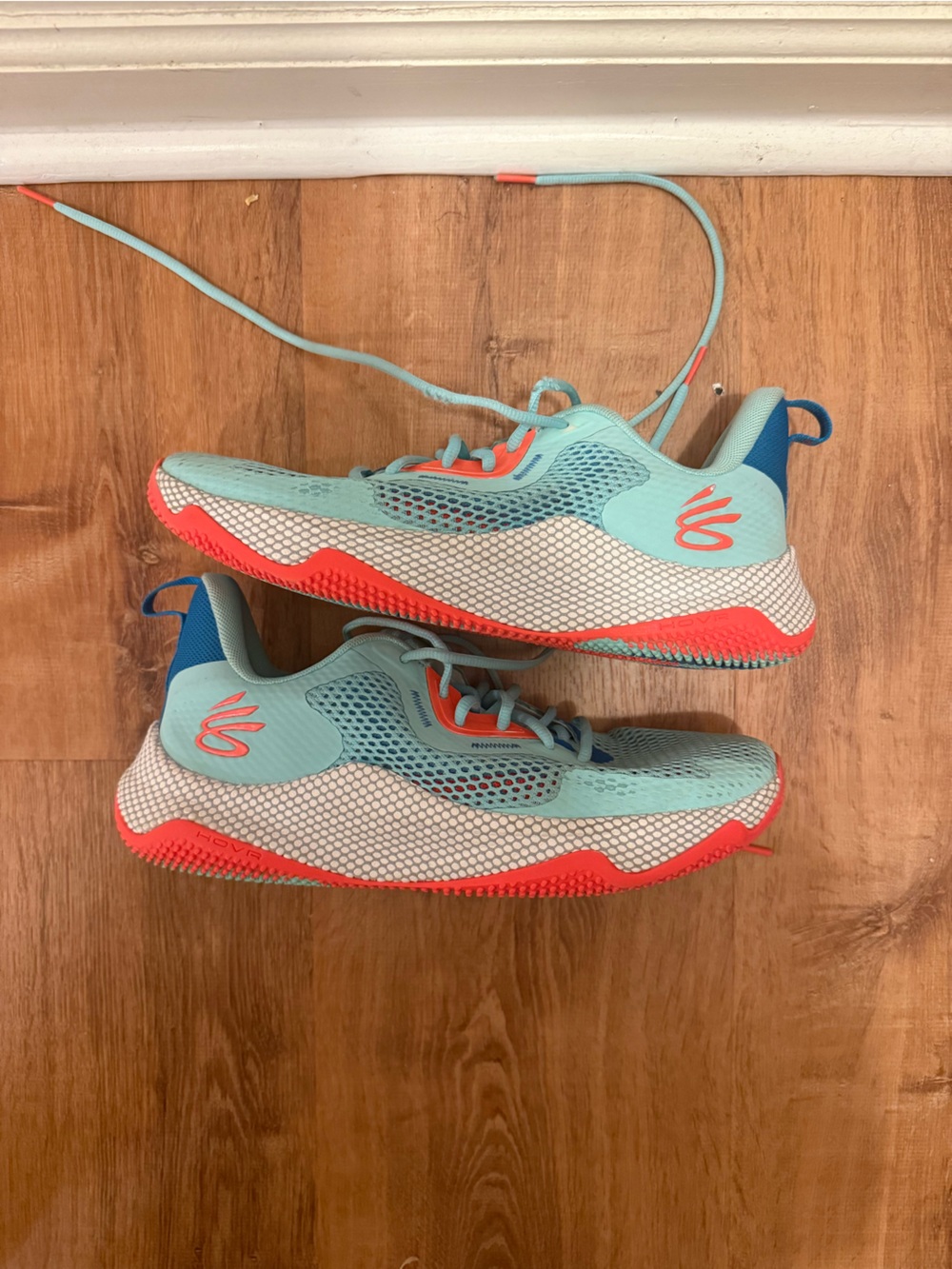 Under Armour curry splash hovr 3 Athletic Sneakers - Aqua & Coral
